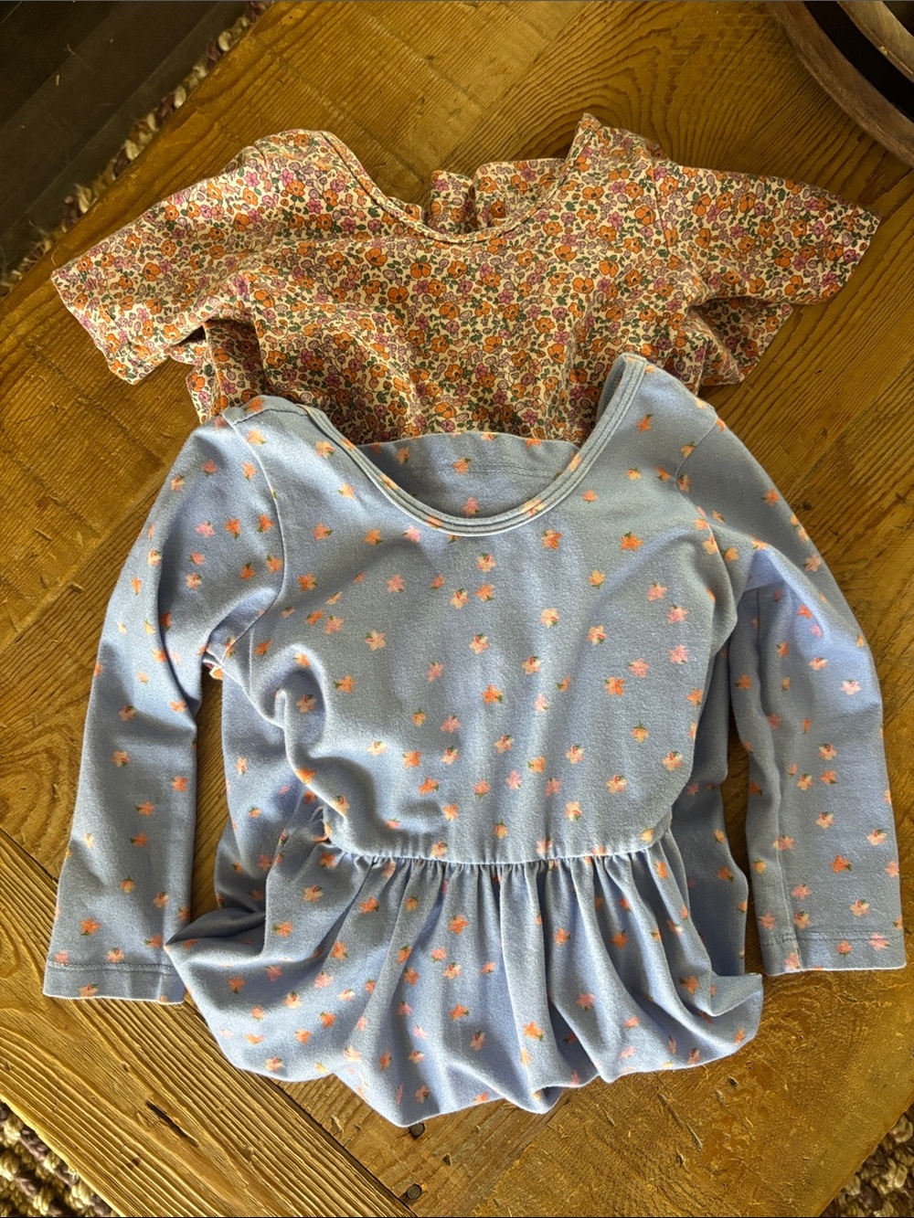 Alice and Ames dresses bundle - size 6 floral print and size 7 blue - EUC